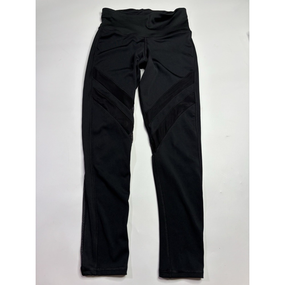 Tasc Performance Women's Size Small Black Leggings W/ Mesh Activewear Pilates